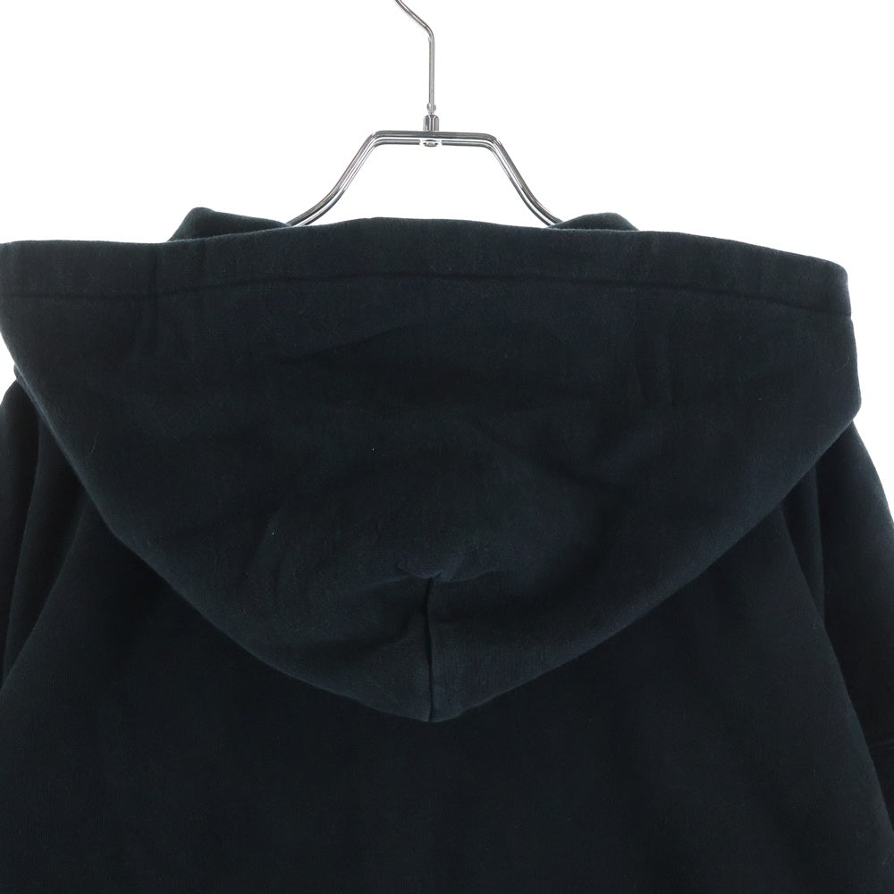 LAST NEST(ラスト ネスト) DEATH SKULL HOODIE デススカルプリントジップアップパーカー フーディ ブラック
