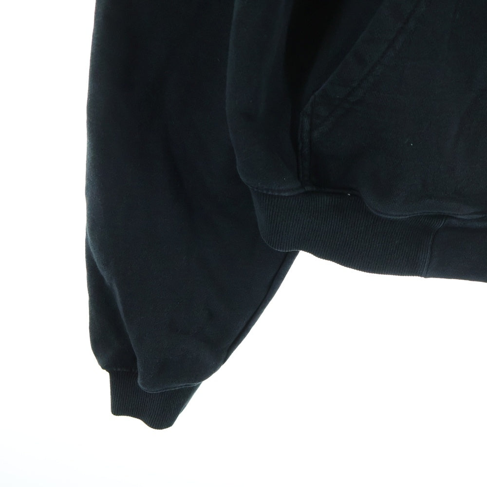 LAST NEST(ラスト ネスト) DEATH SKULL HOODIE デススカルプリントジップアップパーカー フーディ ブラック