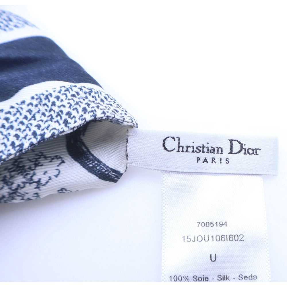 Christian Dior(クリスチャンディオール) ミッツァ トワル ドゥ ジュイ ソヴァージュ スカーフ ネイビー/ホワイト 15JOU106I602