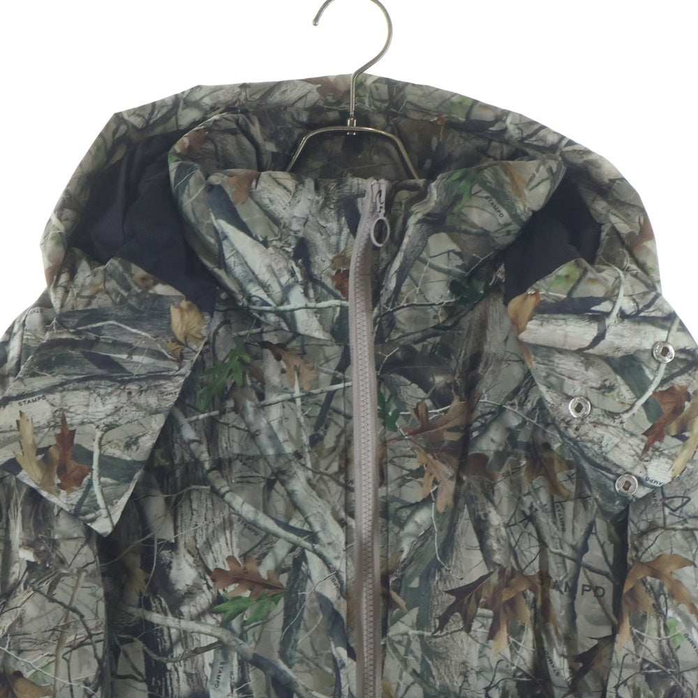 STAMPD(スタンプド) 24AW Terrain Camo Crop Puffer Jacket テレインカモクロップパファージャケット カーキ
