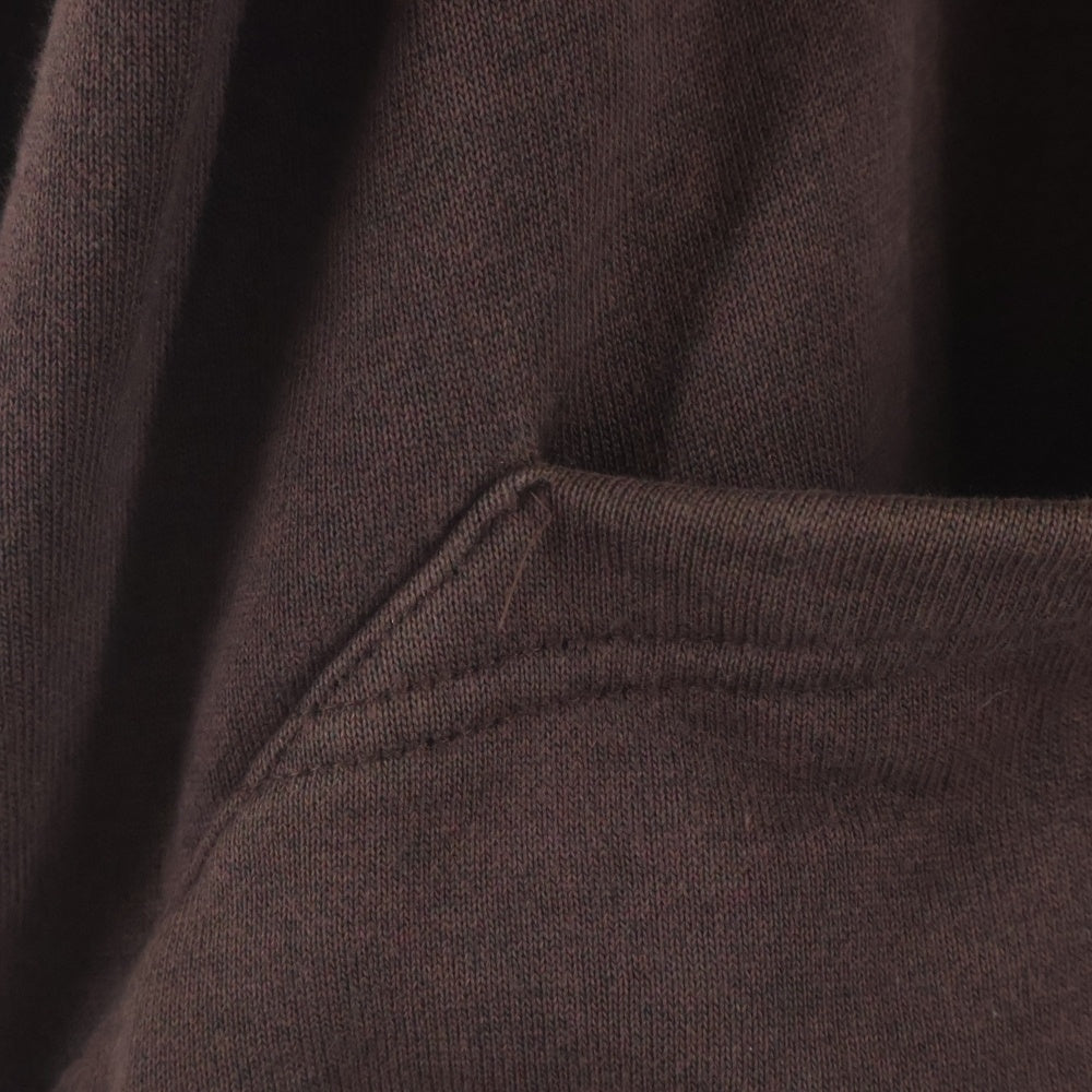 KEISUKEYOSHIDA(ケイスケヨシダ) 21AW フロントプリント ジップアップフーディー ブラウン KY21AW018A