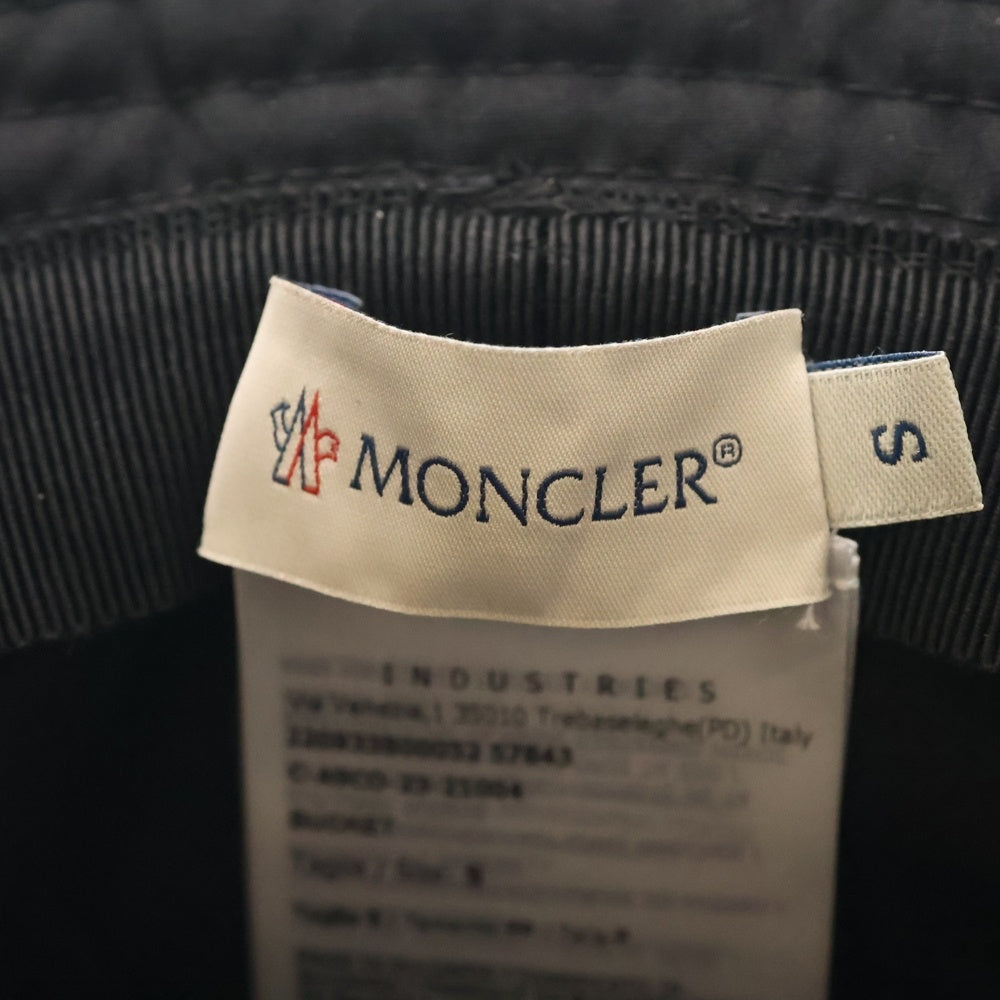 MONCLER(モンクレール) ロゴパッチ バケットハット ブラック