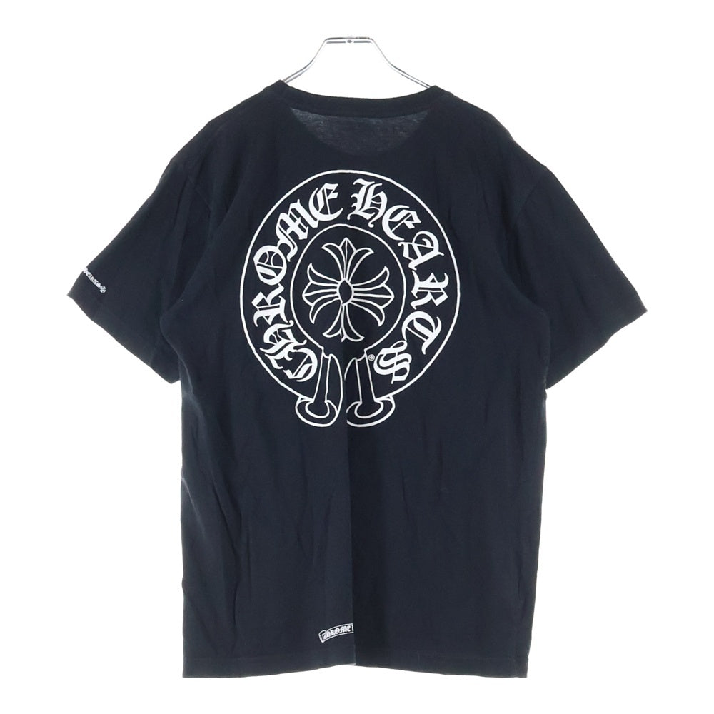 CHROME HEARTS(クロムハーツ) Horseshoe Tee ホースシューロゴ クルーネック半袖Tシャツカットソー ブラック
