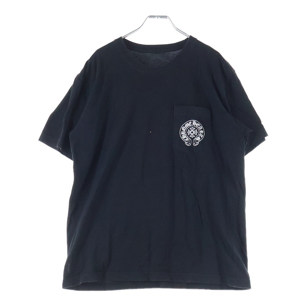 CHROME HEARTS(クロムハーツ) Horseshoe Tee ホースシューロゴ クルーネック半袖Tシャツカットソー ブラック