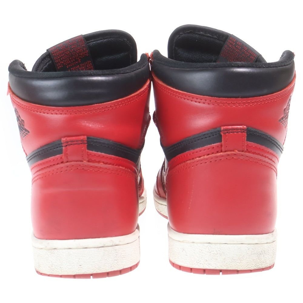 NIKE(ナイキ) AIR JORDAN1 HIGH 85 エアジョーダン1 バーシティレッド ハイカットスニーカー レッド US9.5/27.5cm BQ4422-600
