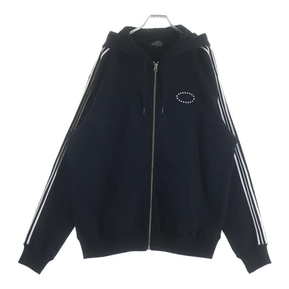 AFB(エーエフビー) STAR ZIP HOODIE ジップアップパーカー ブラック
