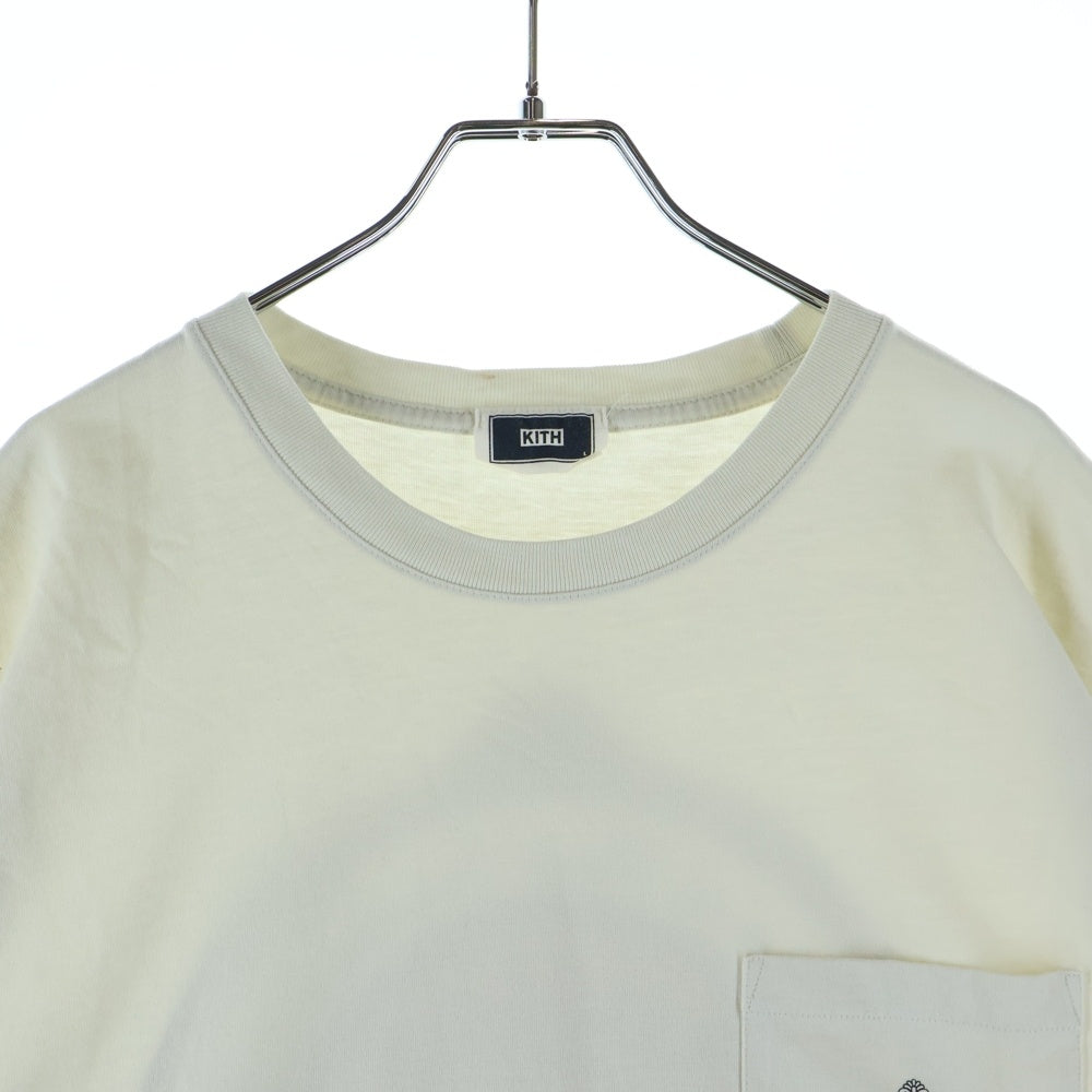 KITH(キス) 25SS QUEENS CREST TEE プリント半袖Tシャツカットソー ホワイト