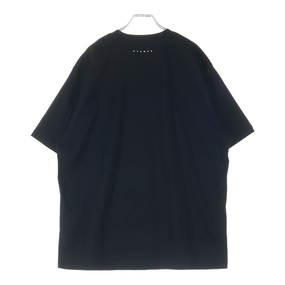 STAMPD(スタンプド) RELAXED TEE コットン クルーネック半袖Tシャツカットソー ブラック M3886TE