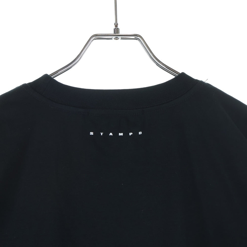 STAMPD(スタンプド) RELAXED TEE コットン クルーネック半袖Tシャツカットソー ブラック M3886TE