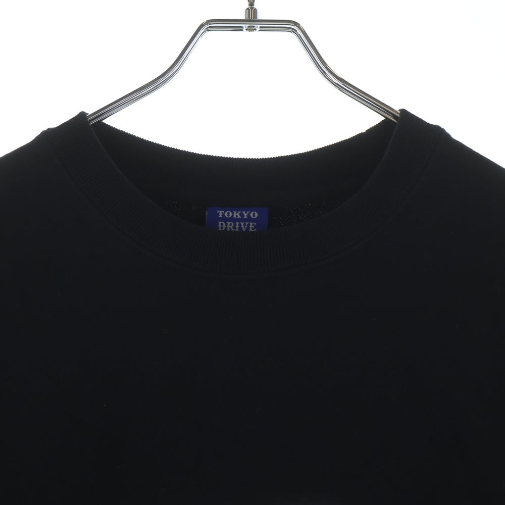 GOD SELECTION XXX(ゴッドセレクショントリプルエックス) ×Tokyo Drive Car Club SWEATSHIRT クルーネックスウェットトレーナー ブラック XXX-0804