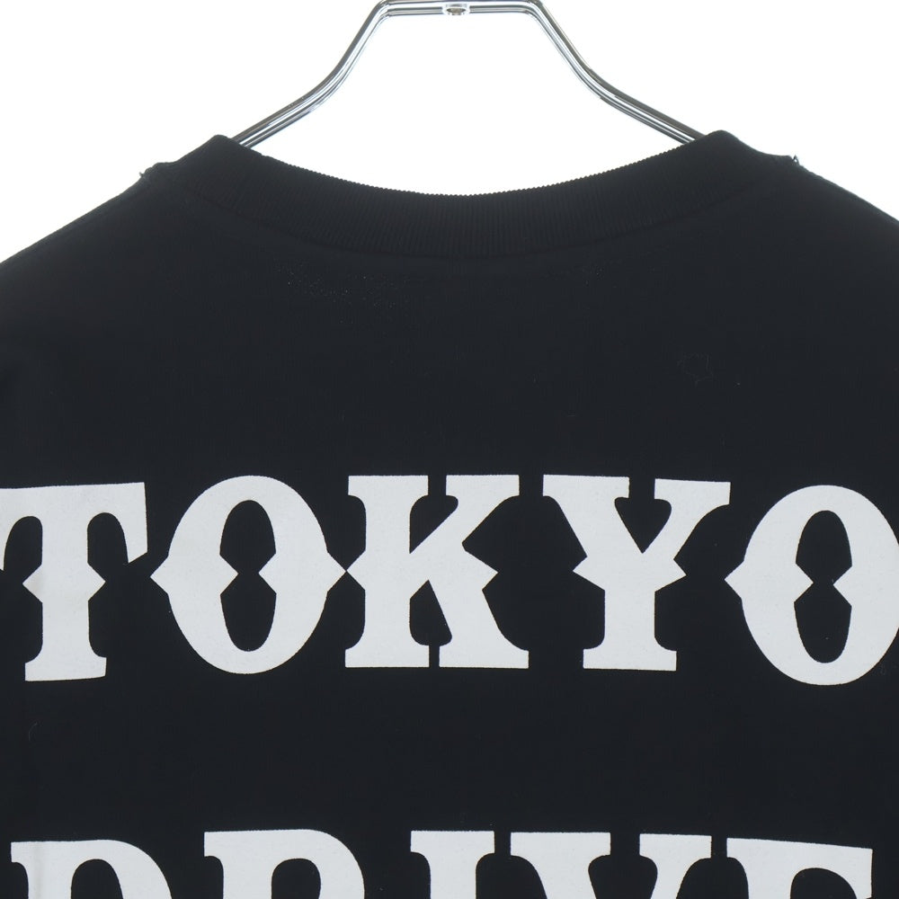 GOD SELECTION XXX(ゴッドセレクショントリプルエックス) ×Tokyo Drive Car Club SWEATSHIRT クルーネックスウェットトレーナー ブラック XXX-0804