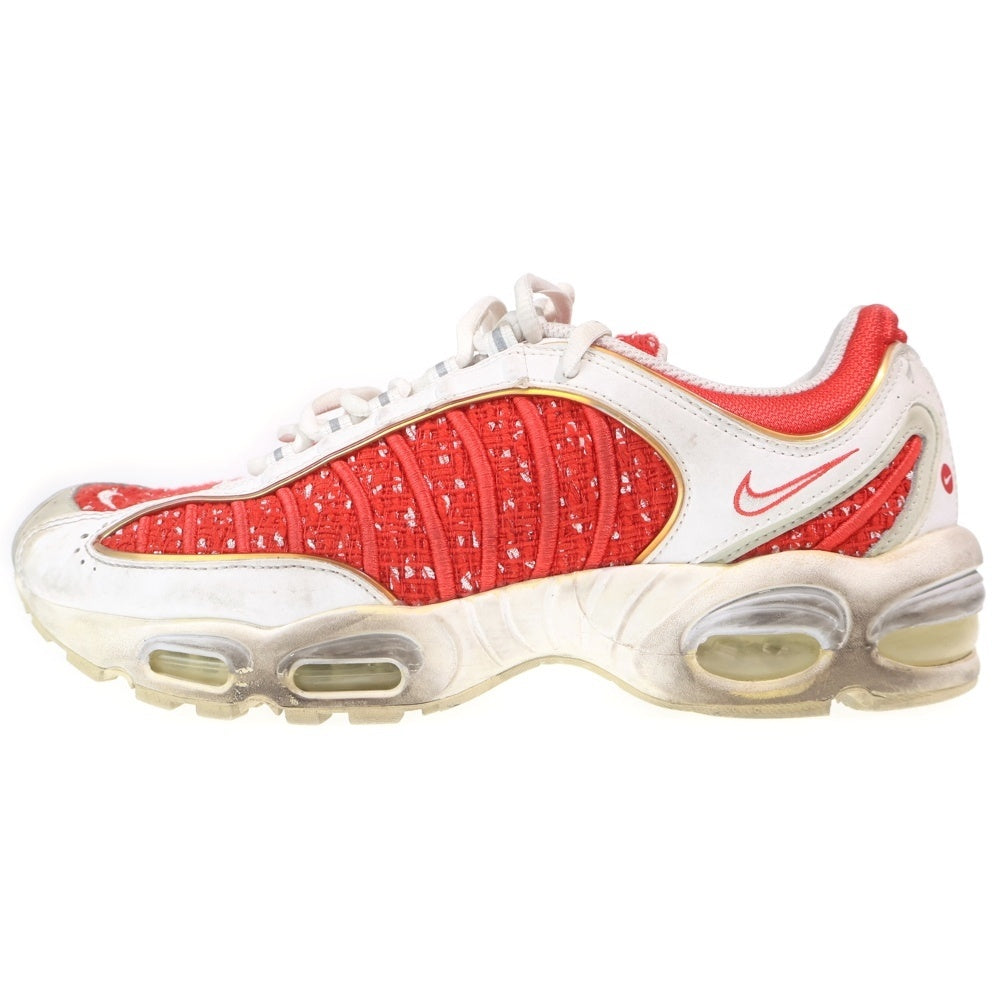 NIKE(ナイキ) 19SS ×SUPREME AIR MAX TAILWIND 4 シュプリーム エアマックス テイルウィンド ローカットスニーカー ホワイト/レッド US9/27cm AT3854-100