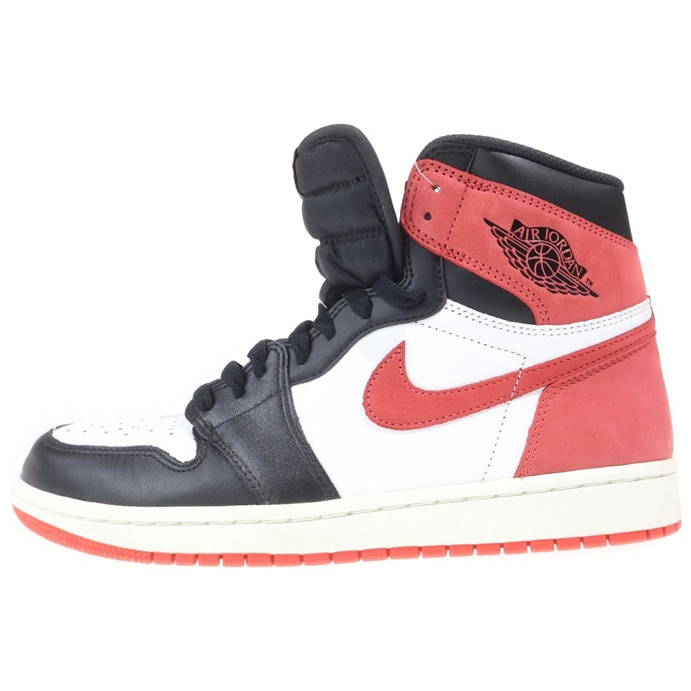 NIKE(ナイキ) AIR JORDAN 1 RETRO HIGH OG TRACK RED エアジョーダン 1 レトロ トラックレッド ハイカットスニーカー ホワイト/レッド/ブラック US9/27.0cm 555088-112