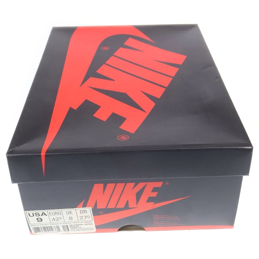 NIKE(ナイキ) AIR JORDAN 1 RETRO HIGH OG TRACK RED エアジョーダン 1 レトロ トラックレッド ハイカットスニーカー ホワイト/レッド/ブラック US9/27.0cm 555088-112