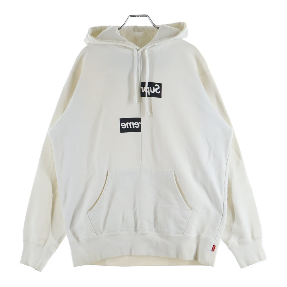 SUPREME(シュプリーム) 18AW ×コムデギャルソンシャツ スピリットボックスロゴ プルオーバーパーカー