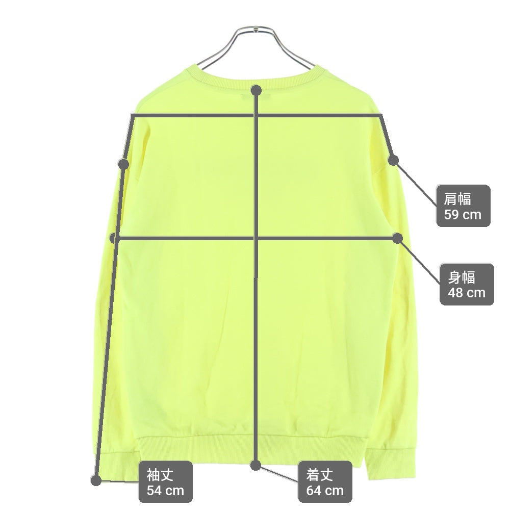 BALMAIN(バルマン) フロントロゴクルーネックスウェット トレーナー 6Q4690 Z0081 イエロー レディース