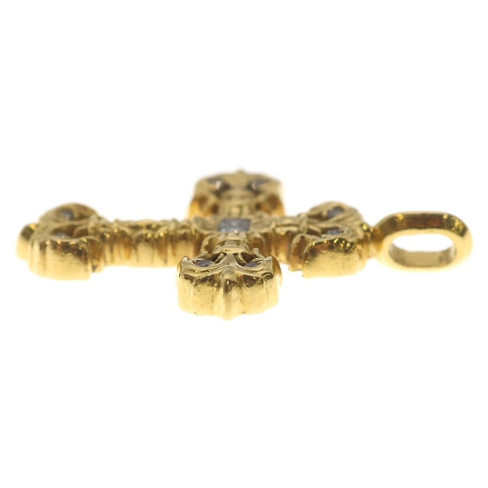 CHROME HEARTS(クロムハーツ) 22K FILIGREE TINY P/DIA タイニーフィリグリークロス PAVEダイヤ ペンダントトップ ゴールド BCA045