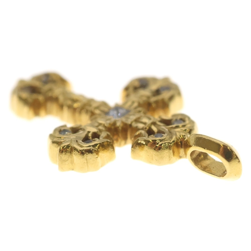 CHROME HEARTS(クロムハーツ) 22K FILIGREE TINY P/DIA タイニーフィリグリークロス PAVEダイヤ ペンダントトップ ゴールド BCA045
