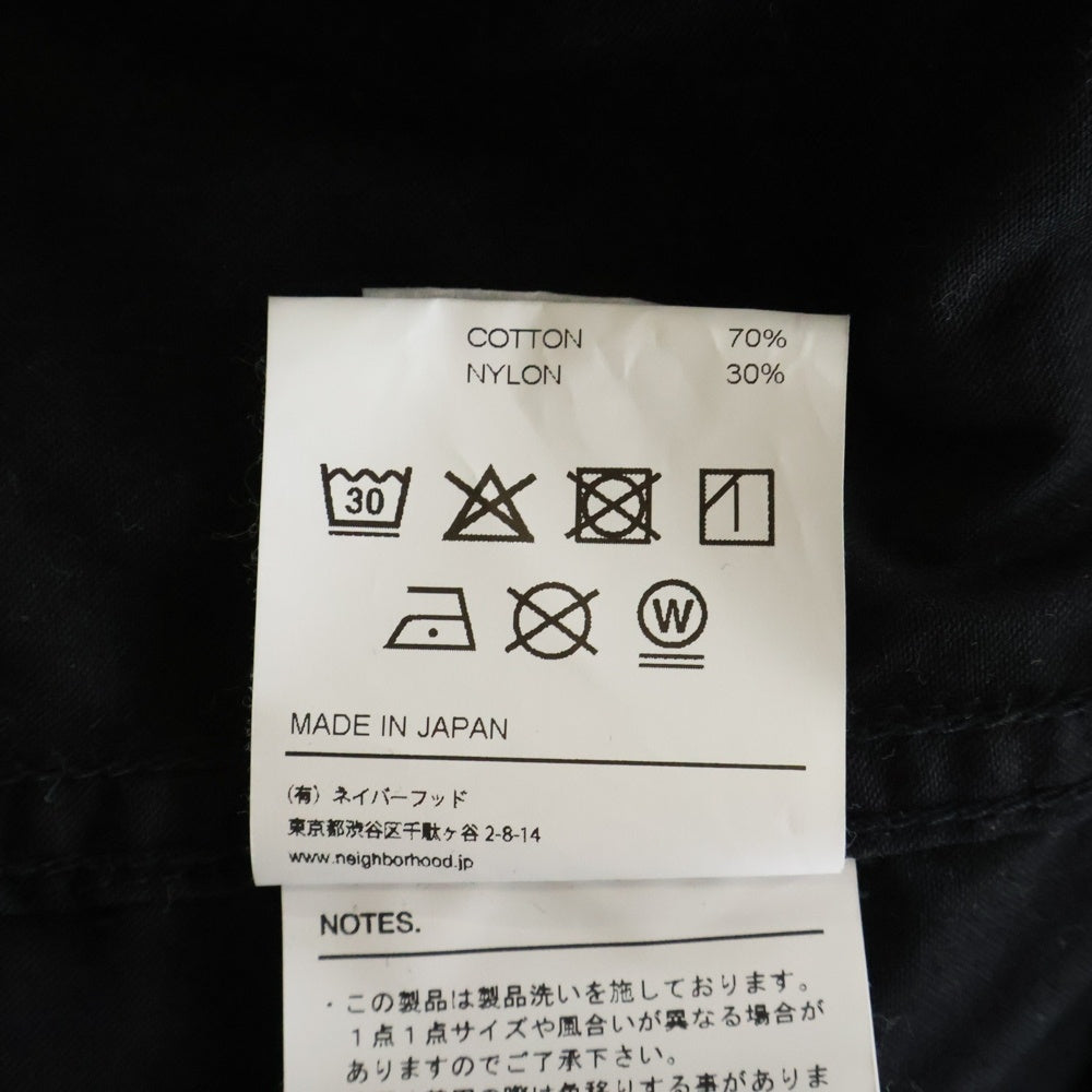 NEIGHBORHOOD(ネイバーフッド) STAND COLLAR FIELD JACKET スタンドカラー フィールドジャケット 261SPNHーJKM02 ブラック