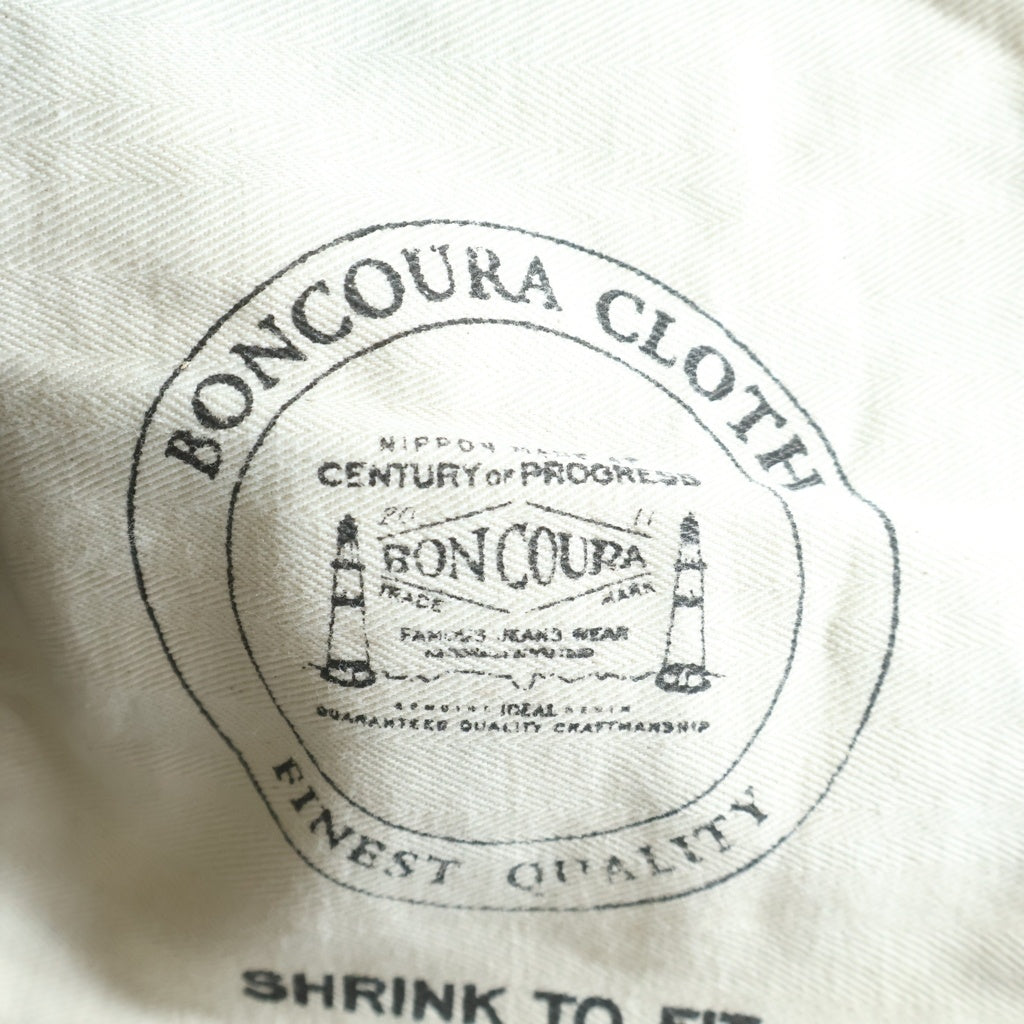 BONCOURA(ボンクラ) SHRINK TO FIT JEANS 日本製 ストレートデニムパンツ ネイビー