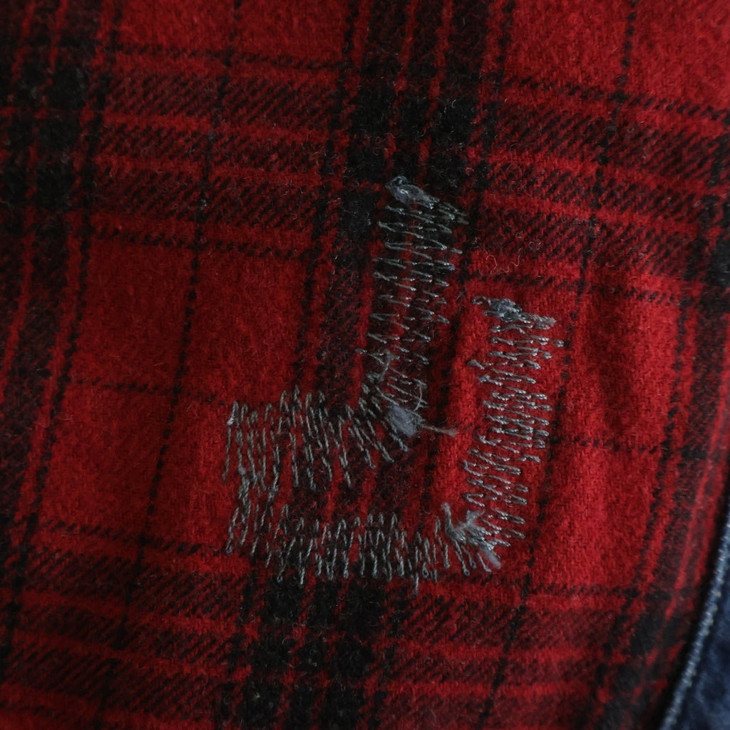 NO BRAND(ノーブランド) REDS 襟コーデュロイ デニムジャケット ブルー