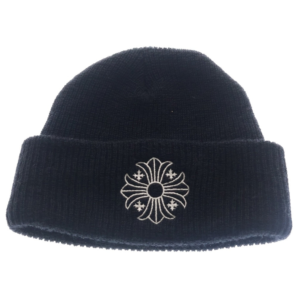CHROME HEARTS(クロムハーツ) WOOL WATCH CAP CHプラス刺繍ウールビーニー ニットキャップ 帽子 ブラック