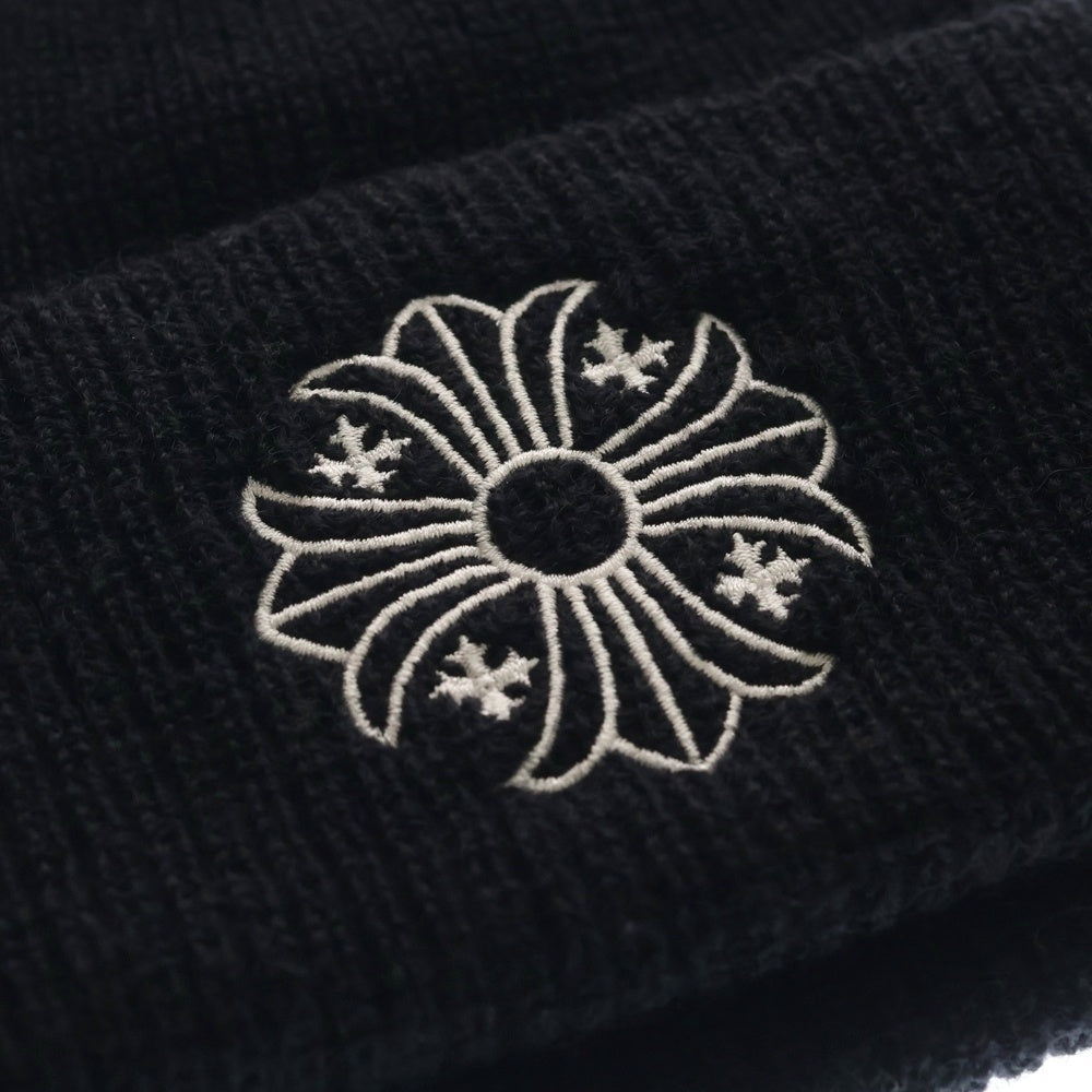 CHROME HEARTS(クロムハーツ) WOOL WATCH CAP CHプラス刺繍ウールビーニー ニットキャップ 帽子 ブラック