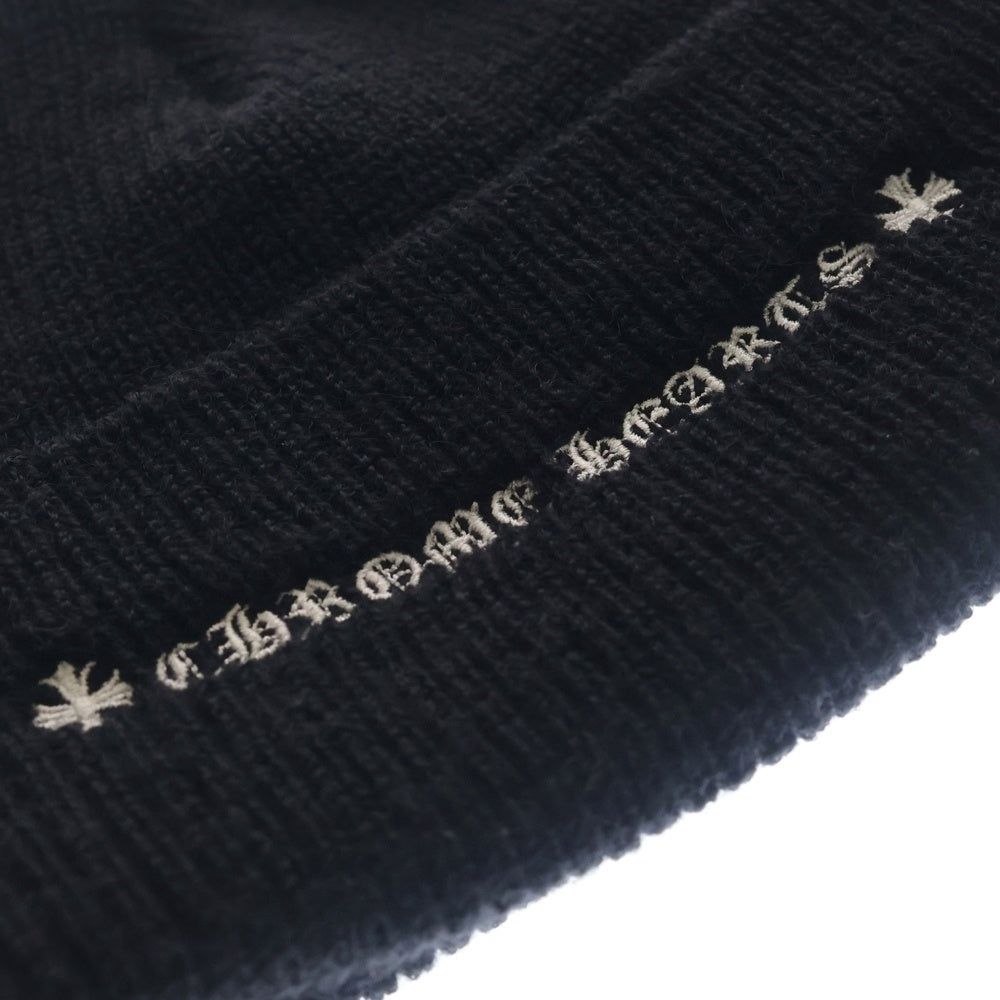 CHROME HEARTS(クロムハーツ) WOOL WATCH CAP CHプラス刺繍ウールビーニー ニットキャップ 帽子 ブラック