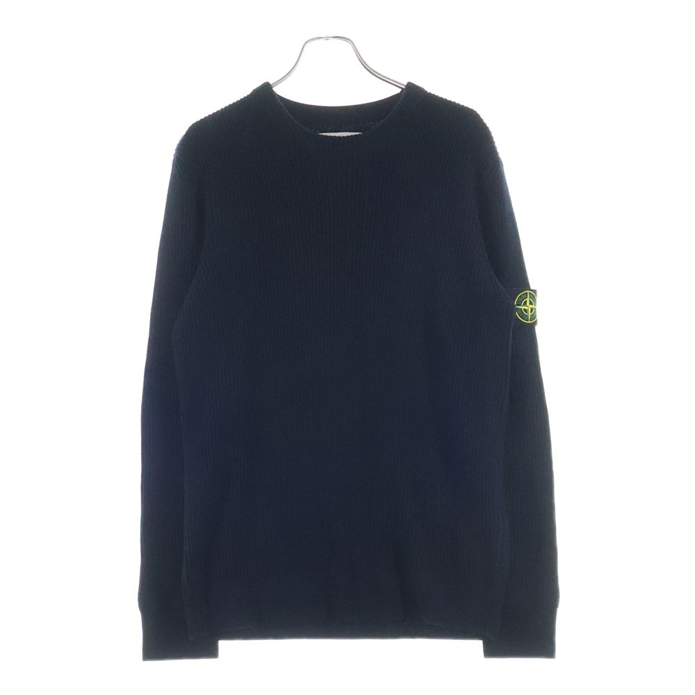 STONE ISLAND(ストーンアイランド) 袖ロゴパッチ クルーンネックニット セーター ネイビー 7915553C2