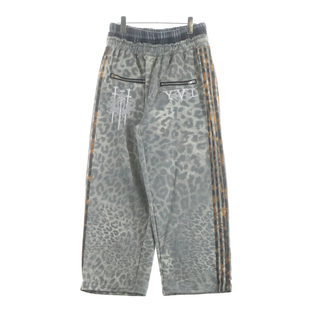 NO BRAND(ノーブランド) COZY WORLDWIDE レオパード柄 スウェット セットアップ グレー