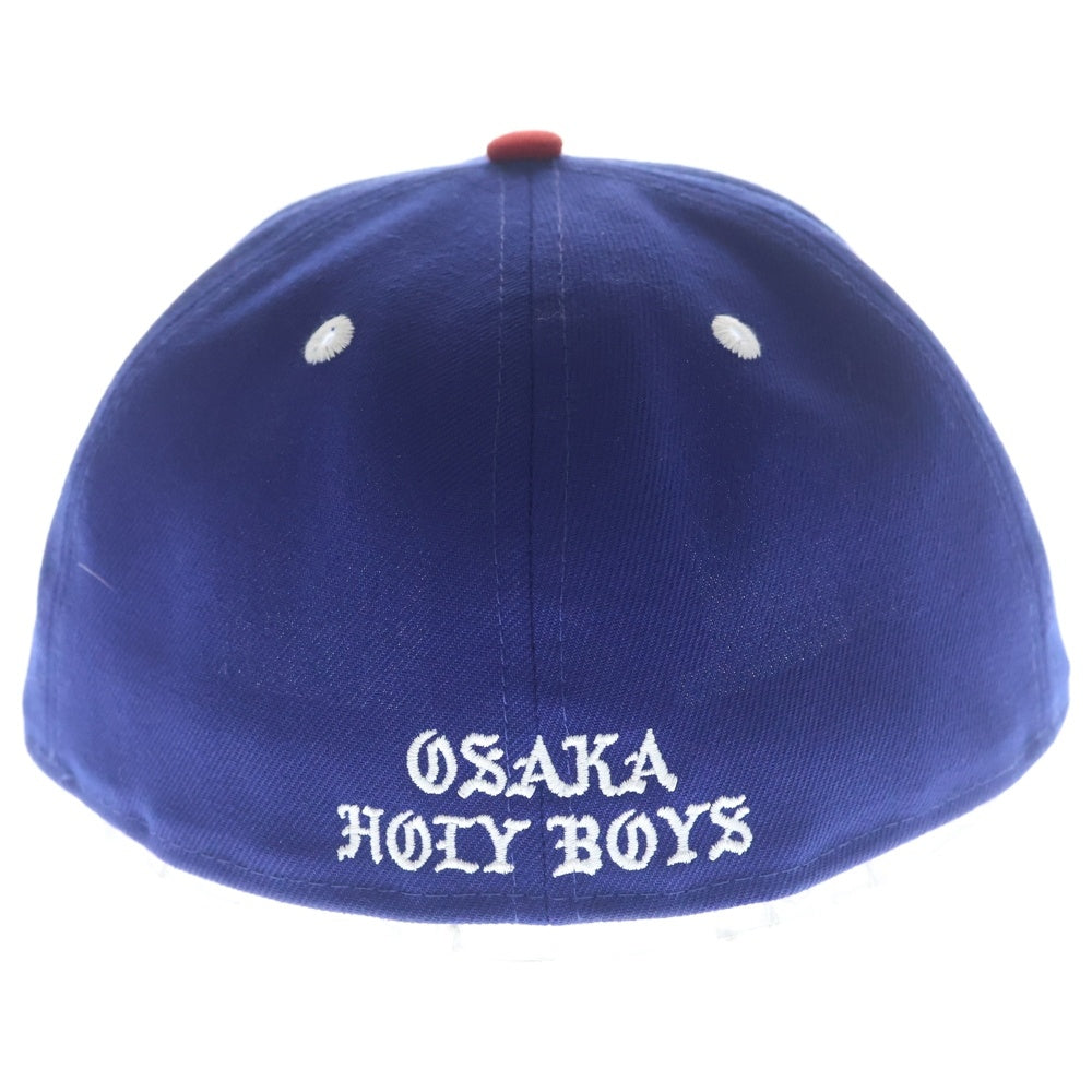 SAINT MICHAEL(セントマイケル) 24SS BORN SAINT BR CAP BLUE ボーン セント フロント刺繍 ベースボール キャップ ブルー SM-YS8-0000-C14
