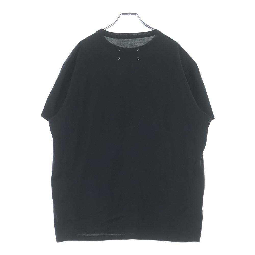 Maison Margiela(メゾンマルジェラ) フロントロゴ刺繍半袖Tシャツ 半袖カットソー S30GC0701 S22816 ブラック