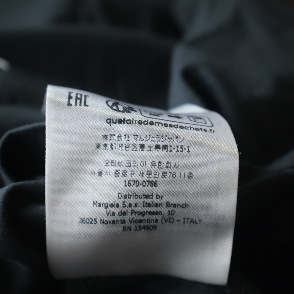 Maison Margiela(メゾンマルジェラ) フロントロゴ刺繍半袖Tシャツ 半袖カットソー S30GC0701 S22816 ブラック