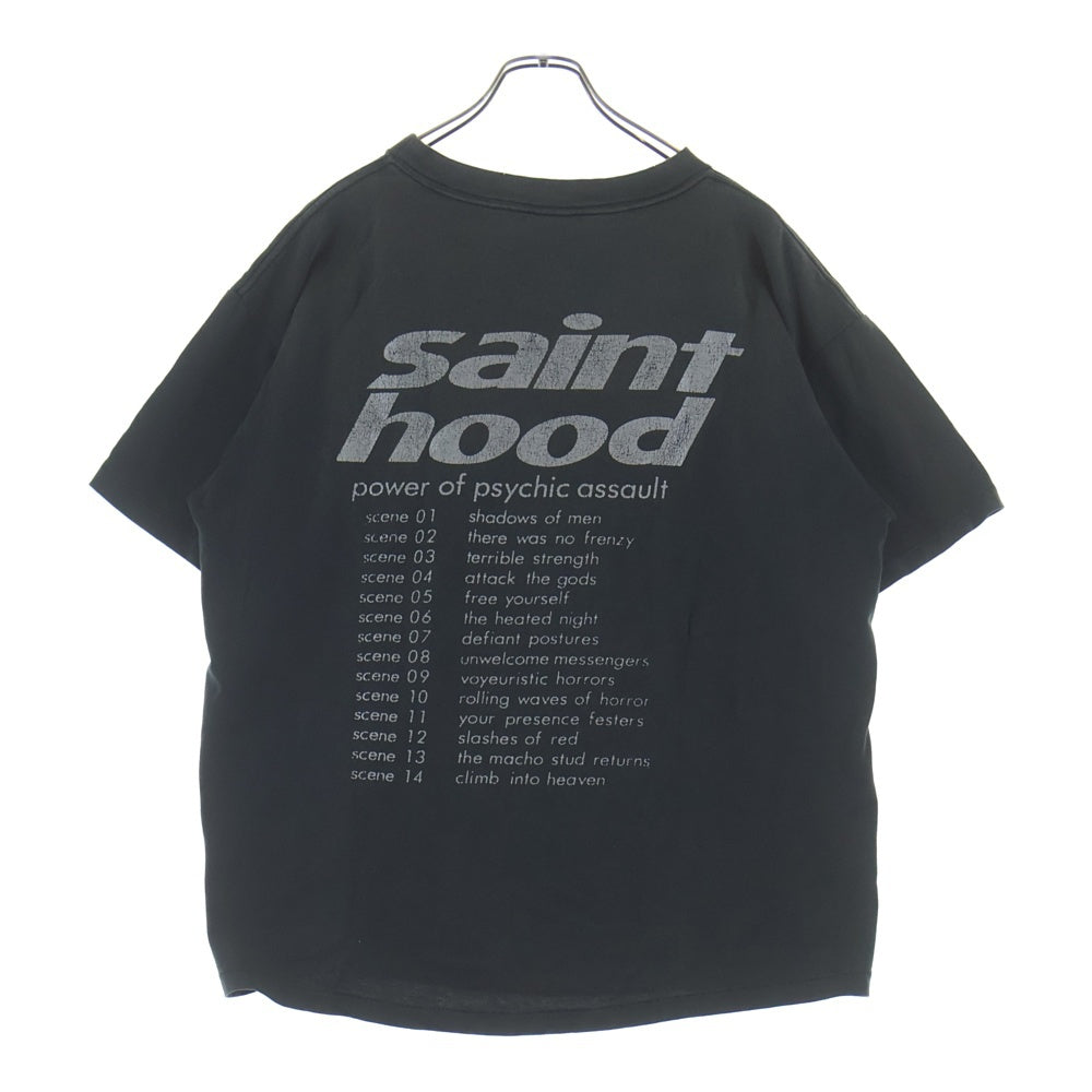 SAINT MICHAEL(セントマイケル) 23SS ×NEIGHBORHOOD ネイバーフッド ヴィンテージ加工 半袖Tシャツカットソー SM-S23-0000-114 グレー