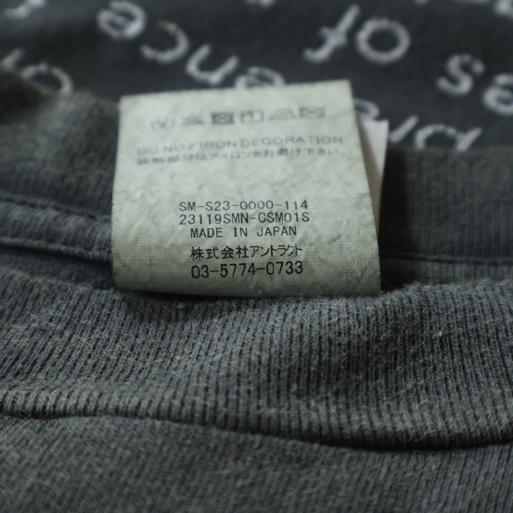 SAINT MICHAEL(セントマイケル) 23SS ×NEIGHBORHOOD ネイバーフッド ヴィンテージ加工 半袖Tシャツカットソー SM-S23-0000-114 グレー
