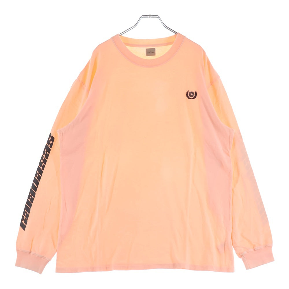YEEZY(イージー) ×CALABASAS LONG SLEEVE ×カラバサス リングスリーブ 袖プリント長袖カットソー オレンジ