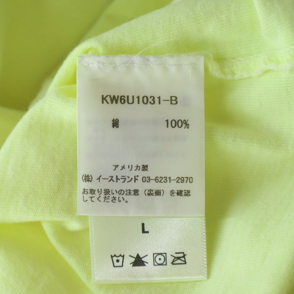 YEEZY(イージー) ×CALABASAS LONG SLEEVE ×カラバサス リングスリーブ 袖プリント長袖カットソー イエロー