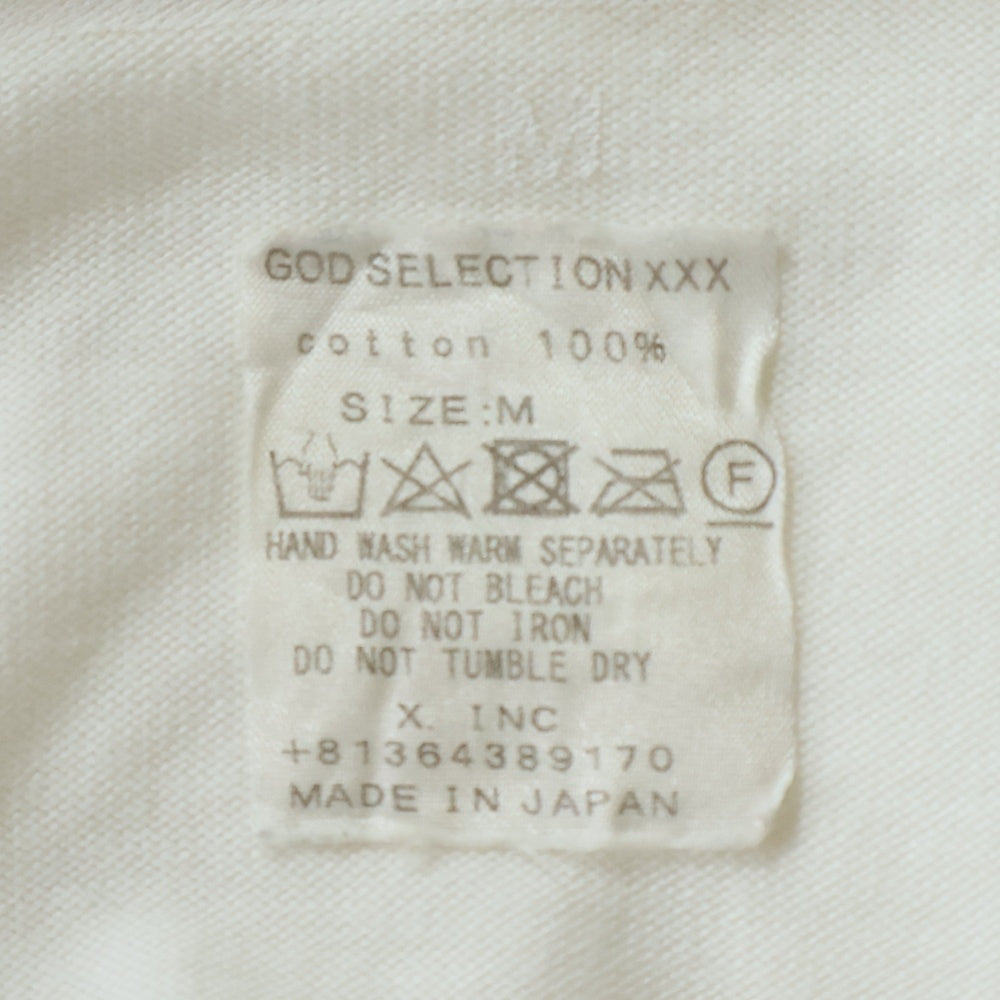 GOD SELECTION XXX(ゴッドセレクショントリプルエックス) アリアナグランデ フォトプリント クルーネックコットン長袖Tシャツ ホワイト