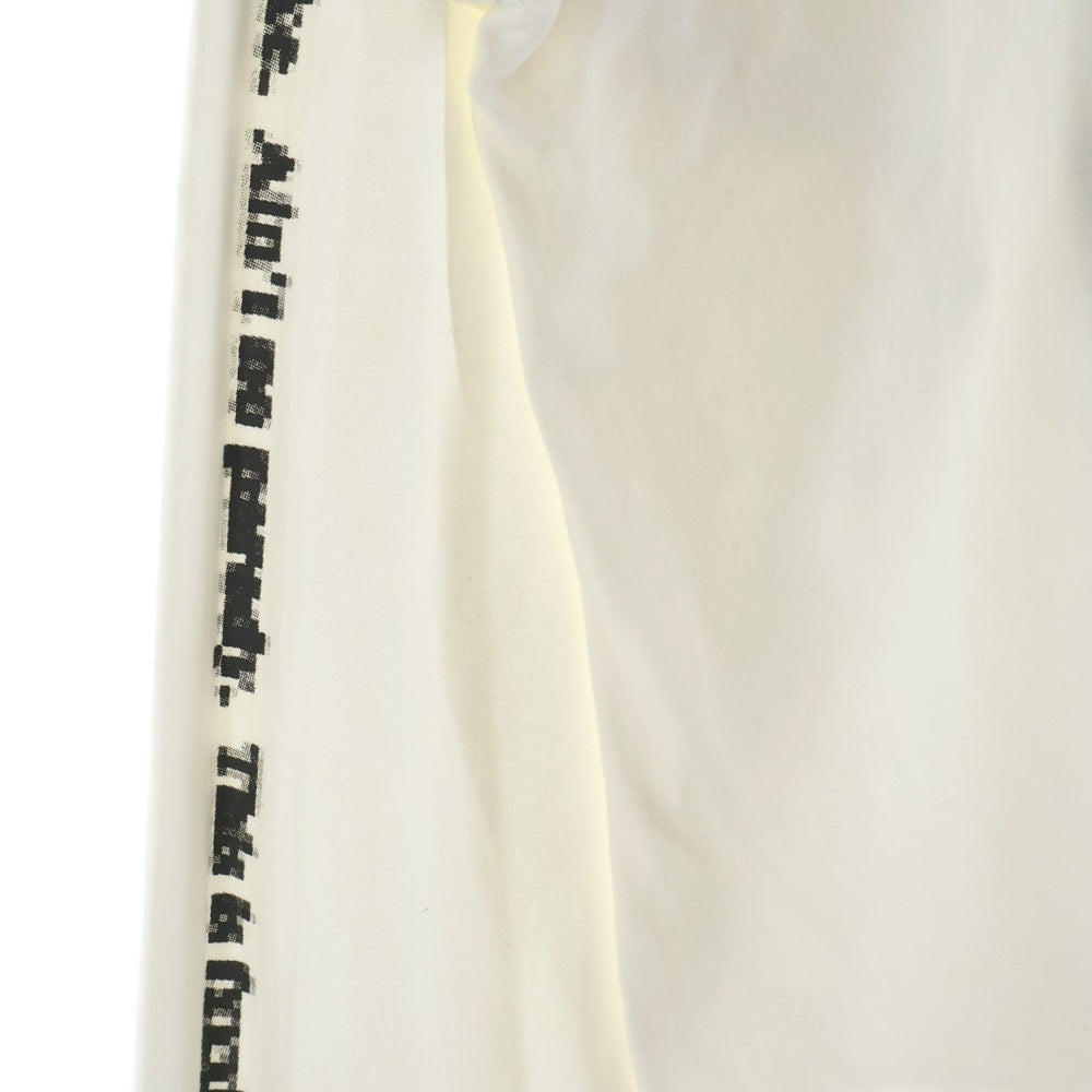 GOD SELECTION XXX(ゴッドセレクショントリプルエックス) アリアナグランデ フォトプリント クルーネックコットン長袖Tシャツ ホワイト