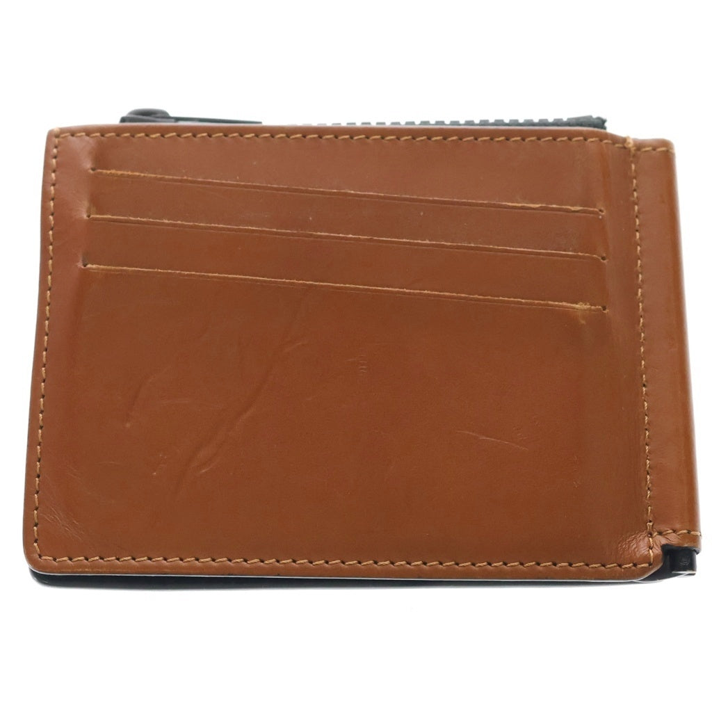 Maison Margiela(メゾンマルジェラ) カーフスキン 二つ折りウォレット 財布 ブラウン S35UI0447
