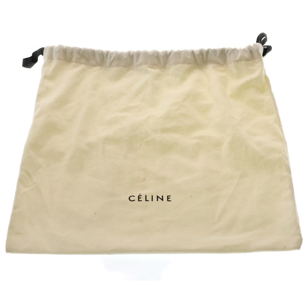 CELINE トリオ　ラージ　ゴールド金具 CELINE(セリーヌ) トリオ ラージ ラムスキンショルダーバッグ ゴールド