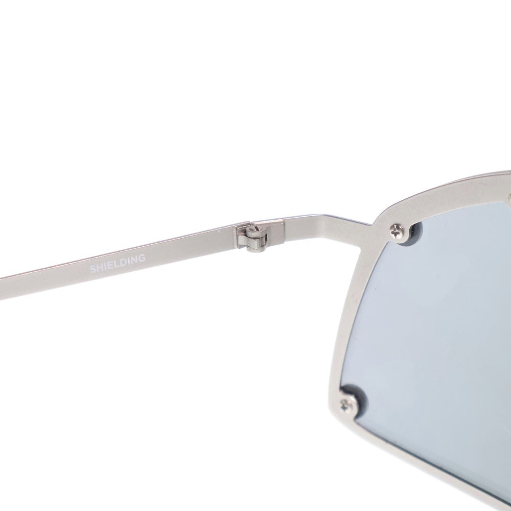 Rick Owens(リックオウエンス) 25SS SHIELDING SIL SIL シェールディング スタッズフレームサングラス シルバー RG0000001-1818