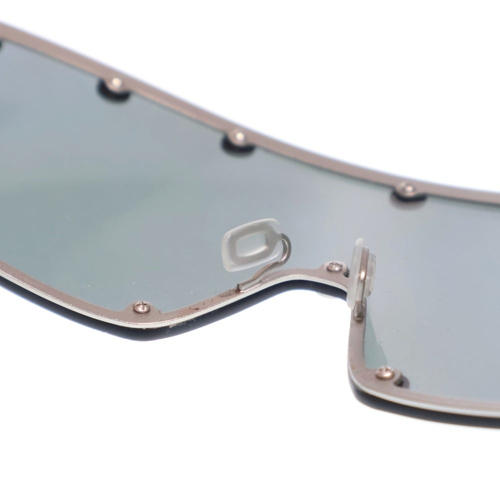Rick Owens(リックオウエンス) 25SS SHIELDING SIL SIL シェールディング スタッズフレームサングラス シルバー RG0000001-1818