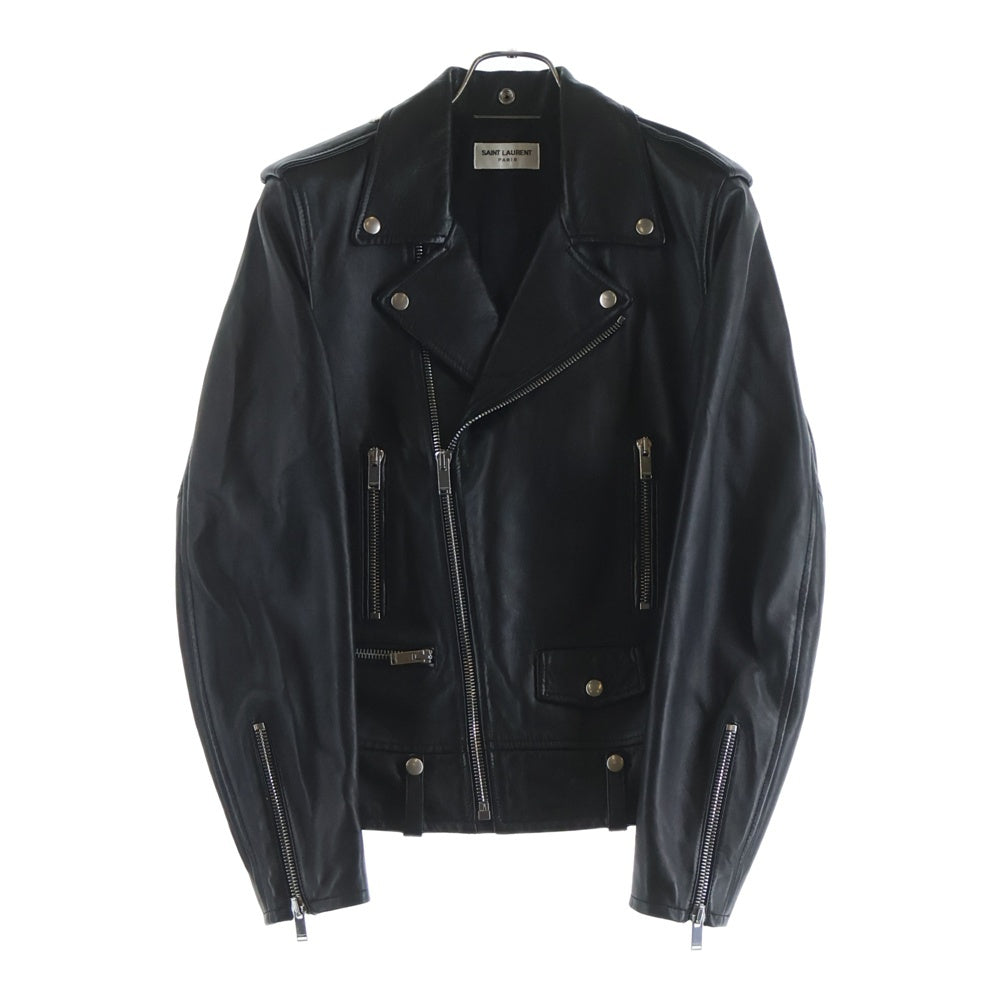 SAINT LAURENT PARIS(サンローランパリ) L01 クラシックモーターサイクル レザー ライダースジャケット ブラック 484284 Y5YA2