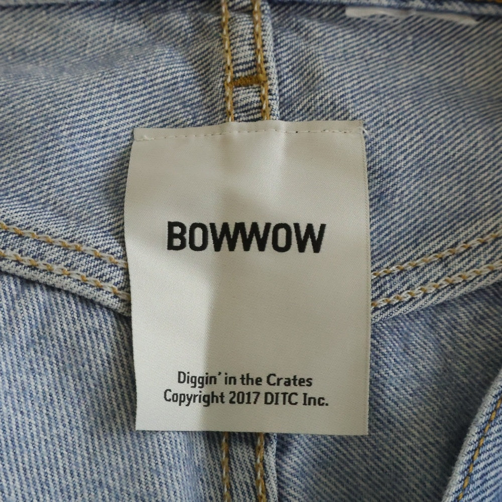 BOWWOW(バウワウ) REMAKE DUBBLE KNEE リメイク ダブルニー カットオフデニムパンツ インディゴ