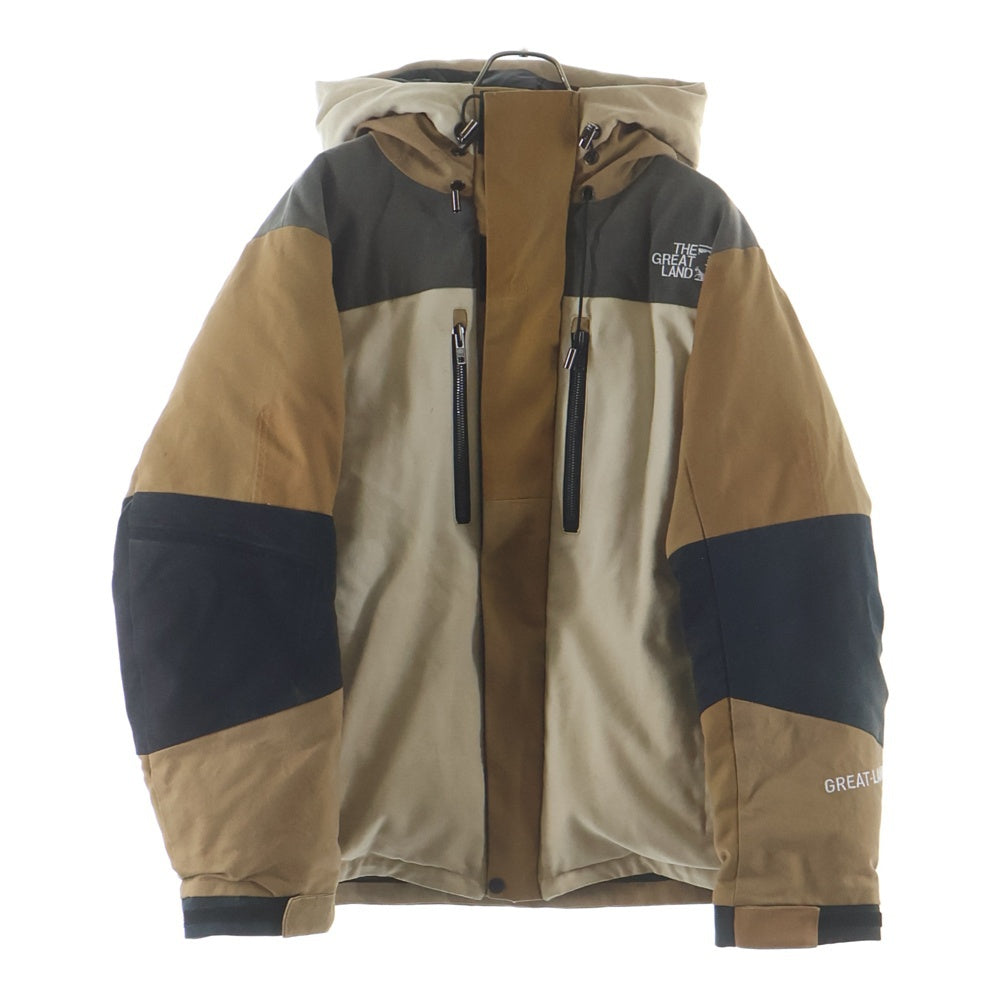 greatLand(グレイトランド) GREATMAN DOWN JACKET グレートマン ダウンジャケット フード付きジップアップダウンジャケット ブラウン