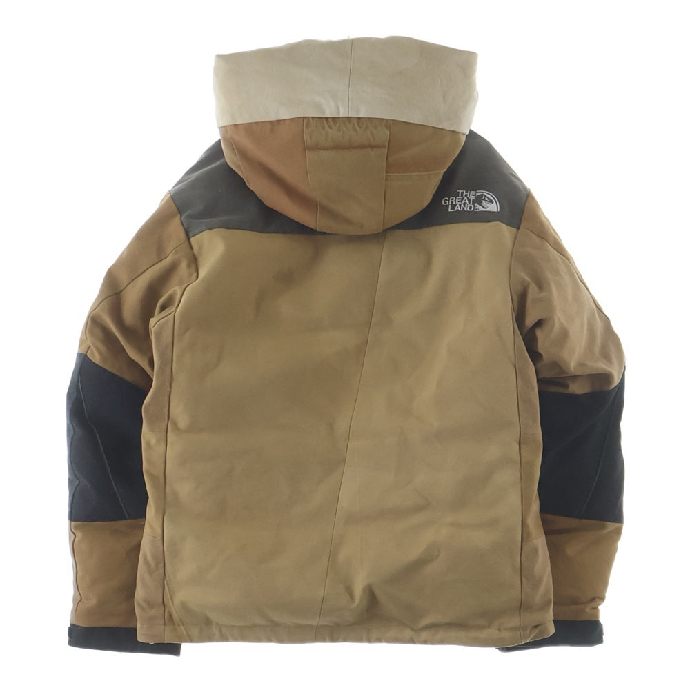 greatLand(グレイトランド) GREATMAN DOWN JACKET グレートマン ダウンジャケット フード付きジップアップダウンジャケット ブラウン