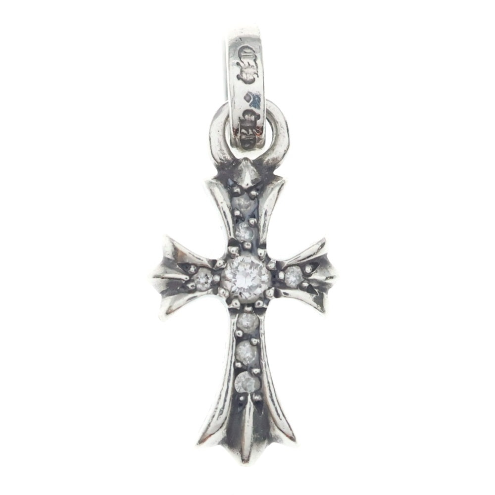 CHROME HEARTS(クロムハーツ) CRS BBYFAT P DMND ベイビーファットクロス PAVEダイヤ ペンダントトップ シルバーBCA234