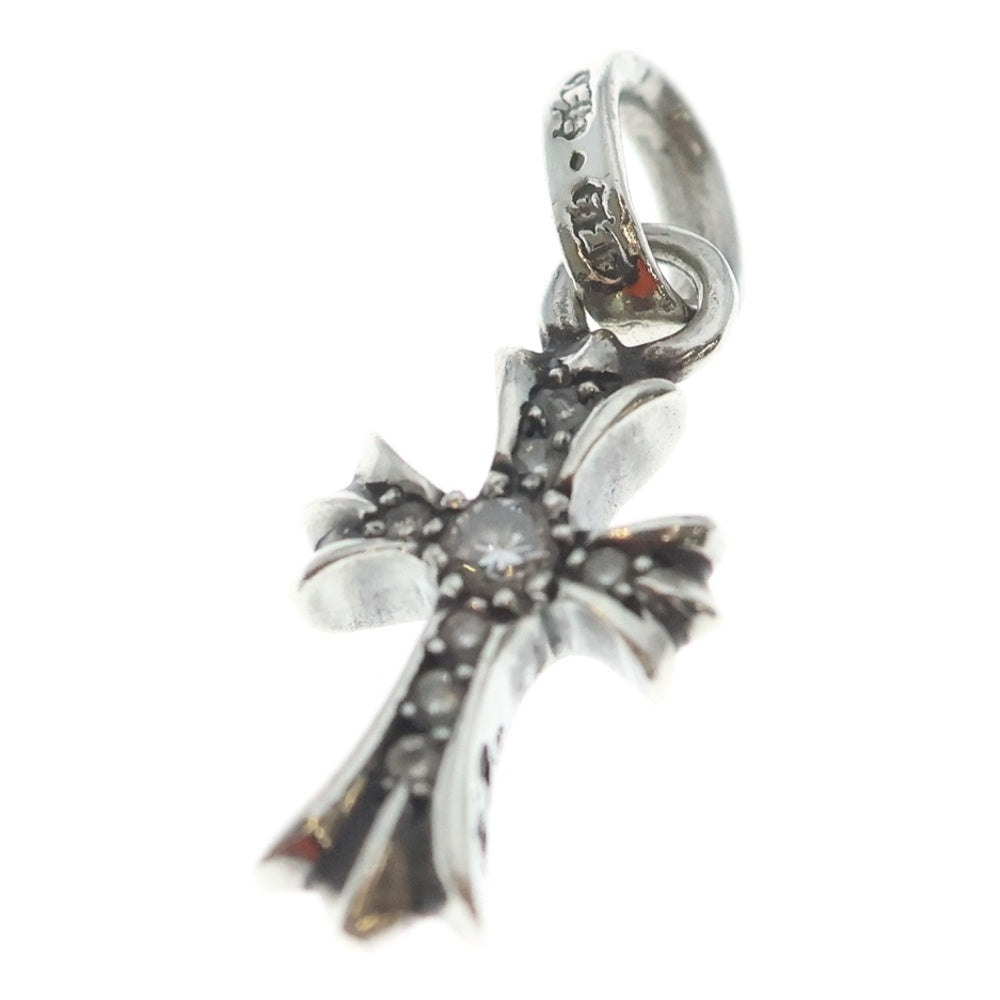 CHROME HEARTS(クロムハーツ) CRS BBYFAT P DMND ベイビーファットクロス PAVEダイヤ ペンダントトップ シルバーBCA234