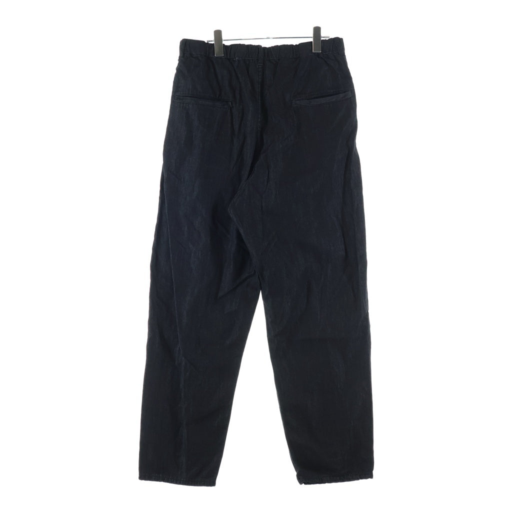 MAISON MIHARAYASUHIRO(メゾンミハラヤスヒロ) COTTON TENCEL DENIM TAPERED PANTS コットンテンセルデニムテーパードパンツ ブラック I12PT005